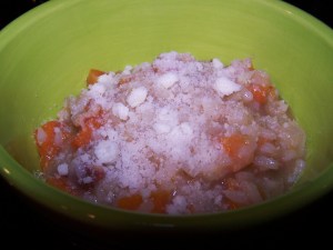 bacon and butternut squash risotto!